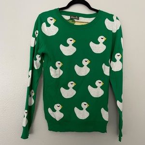 maude boutique goose/duck green sweater